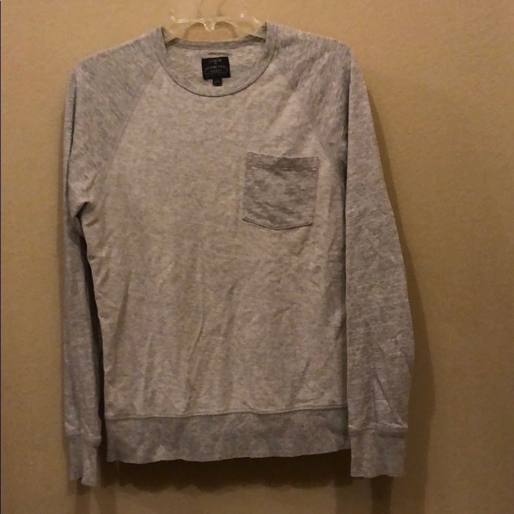 j crew grey sweatshirt